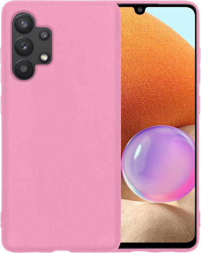 Samsung A32 5G Hoesje Siliconen Backcover Lichtgewicht - Lichtroze