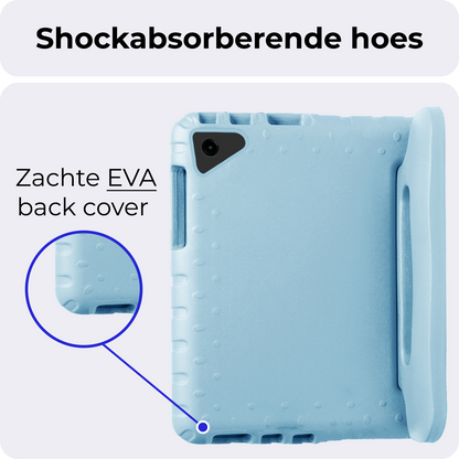 Samsung Galaxy Tab A9 Plus Kinderhoes Shockabsorberend Foam - Sky