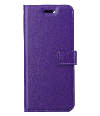 Samsung S21 FE Hoesje Bookcase Cover met Kaarthouder - Paars