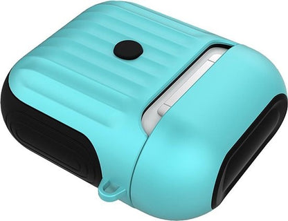 AirPods Hoesje Hard Cover met Ribbels - Mintgroen