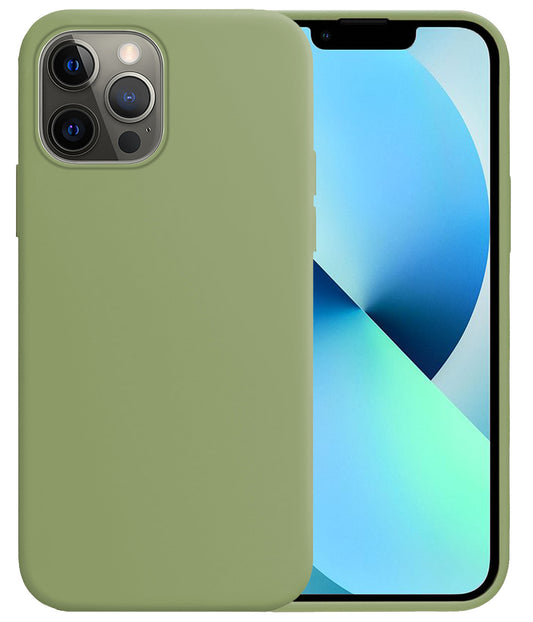 iPhone 14 Pro Hoesje Siliconen - Groen