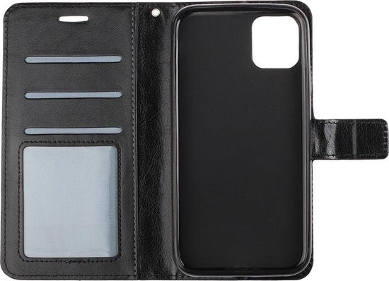 iPhone 12 Pro Max Hoesje Book Case Kunstleer - Zwart