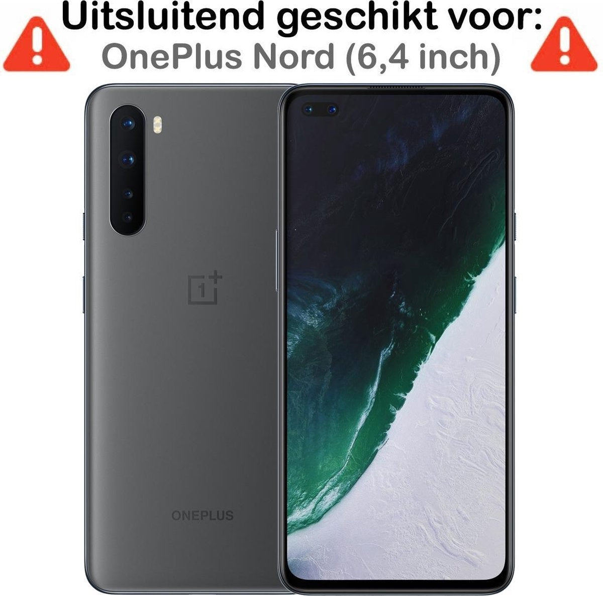 OnePlus Nord Hoesje Shock Proof Siliconen - Transparant