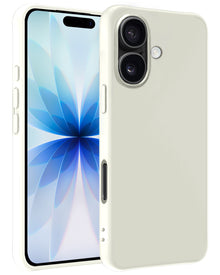 iPhone 17 Hoesje Siliconen Backcover Lichtgewicht - Wit