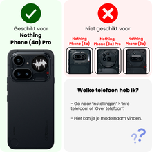 Nothing Phone 4a Pro Screenprotector Gehard Glas - Anti-kras