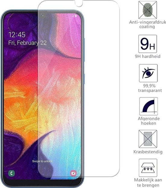 Samsung Galaxy A20/A30/A50 Screenprotector Tempered Glass