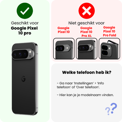 Google Pixel 10 Pro Hoesje Siliconen Backcover Lichtgewicht - Donkerblauw