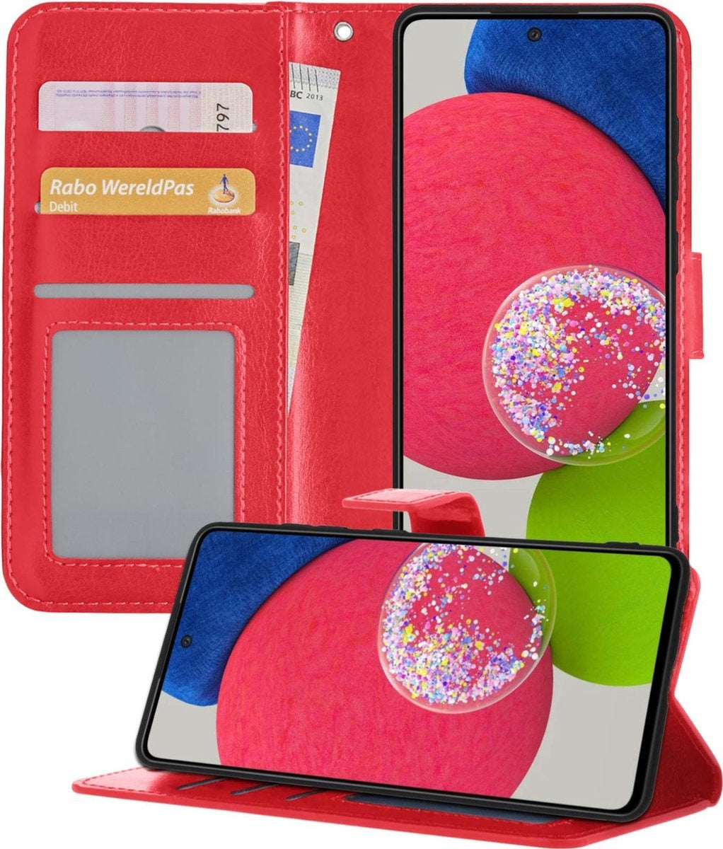 Samsung A52s Hoesje Book Case Kunstleer - Rood