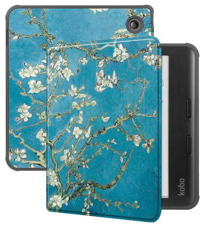Kobo Libra Colour Bookcase Hoes Shockabsorberend - Bloesem