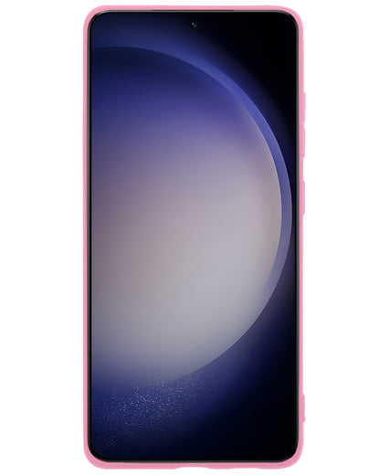 Samsung S23 Ultra Hoesje Siliconen Backcover Lichtgewicht - Roze