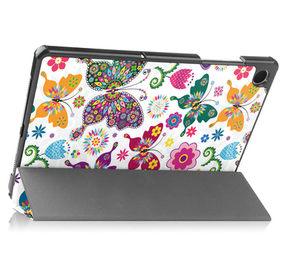 Samsung Galaxy Tab A9 Plus Trifold Bookcase Hoes - Vlinders