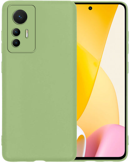 Xiaomi 12 Lite Hoesje Siliconen Backcover Lichtgewicht - Groen