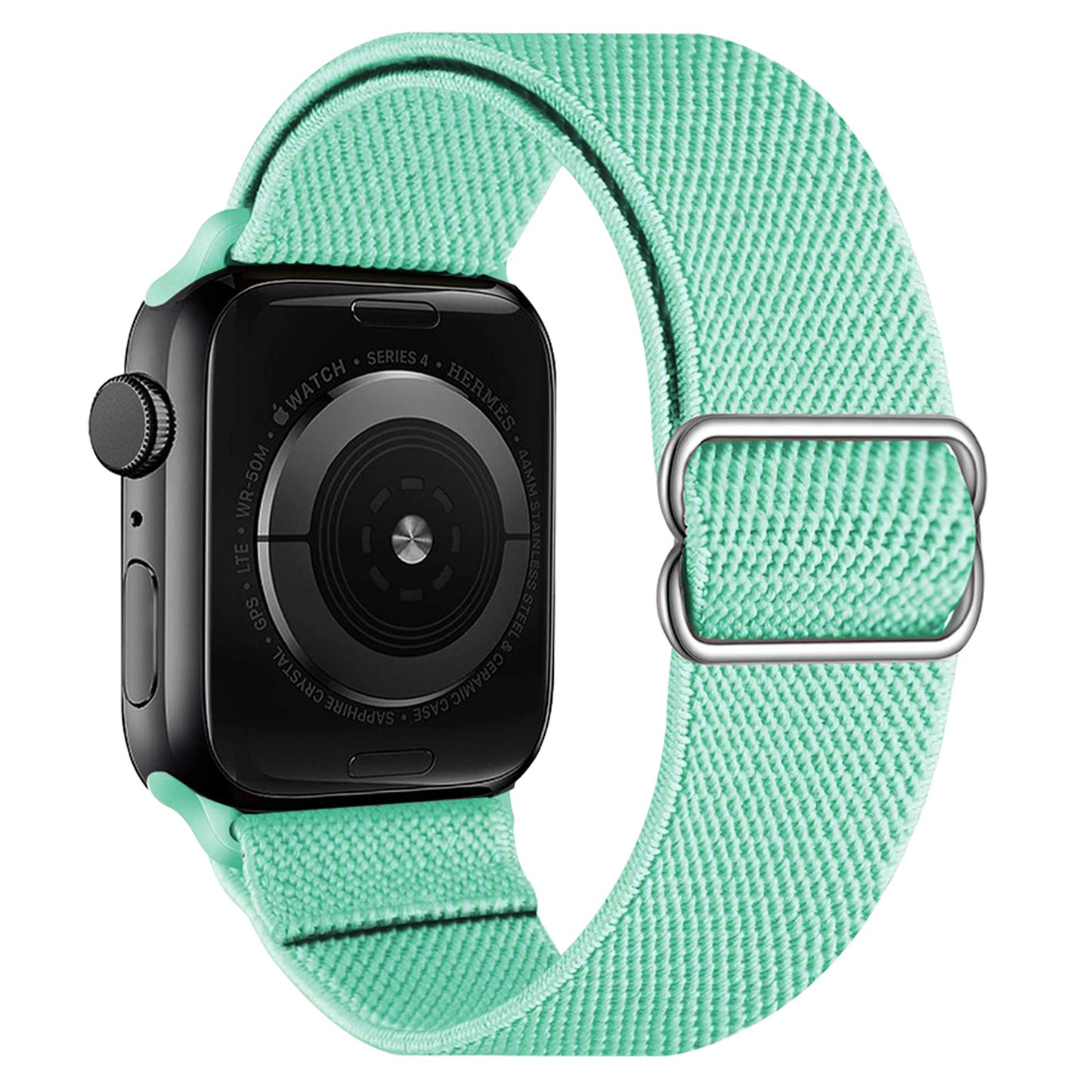 Horloge Bandje Geschikt Voor Apple Watch 1-8 / SE - 38/40/41 mm Bandje Stof - Mint