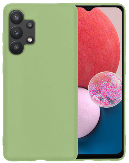 Samsung A13 4G Hoesje Siliconen Backcover Lichtgewicht - Groen