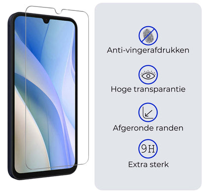 Samsung A15 Screenprotector Gehard Glas - Anti-kras