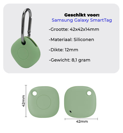 Samsung SmartTag+ Hoesje Siliconen Full Cover Lichtgewicht - Groen