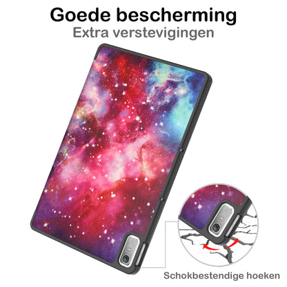 Lenovo Tab P11 (2e Gen) Trifold Bookcase Hoes - Galaxy