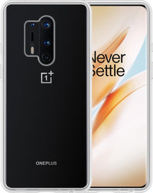 OnePlus 8 Pro Hoesje Siliconen Backcover Lichtgewicht - Transparant