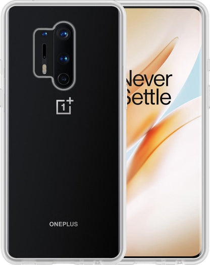 OnePlus 8 Pro Hoesje Siliconen Backcover Lichtgewicht - Transparant