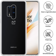 OnePlus 8 Pro Hoesje Siliconen Backcover Lichtgewicht - Transparant
