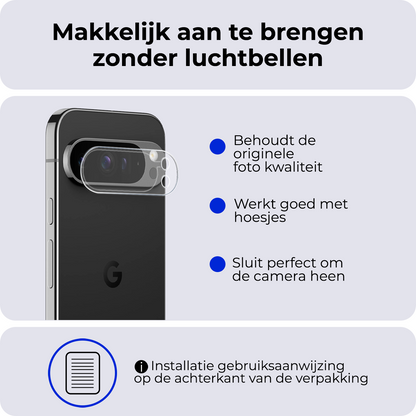 Google Pixel 10 Pro XL Camera Screenprotector Gehard Glas