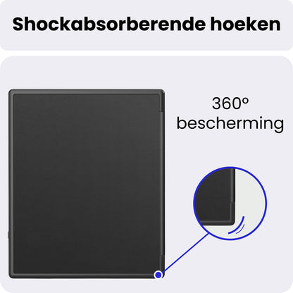 Kobo Elipsa 2E Bookcase Hoes Shockabsorberend - Zwart