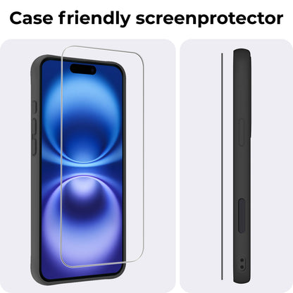 iPhone 16 Plus Screenprotector Gehard Glas - Volledige dekking