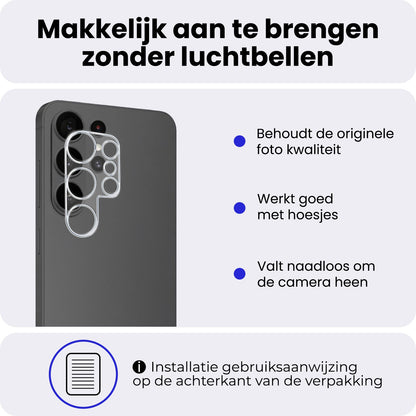 Samsung S26 Ultra Camera Screenprotector Gehard Glas
