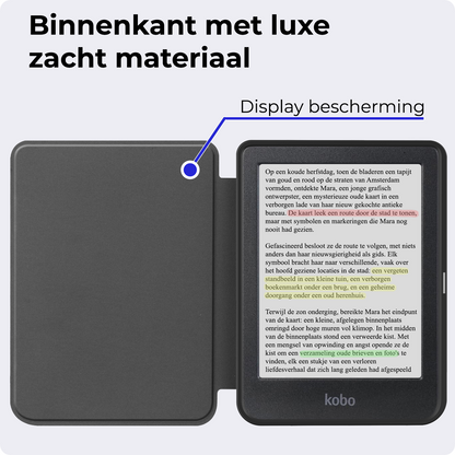 Kobo Clara Colour Hoesje Book Case - Grijs