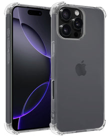 iPhone 16 Pro Max Hoesje Shockproof Backcover Siliconen - Transparant