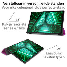 Lenovo Tab M10 FHD Plus 2nd Gen Trifold Bookcase Hoes - Paars