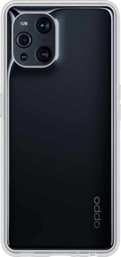 OPPO Find X3 Pro Hoesje Siliconen Backcover Lichtgewicht - Transparant
