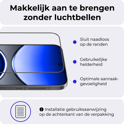 OPPO Find X8 Pro Screenprotector Gehard Glas - Full Screen
