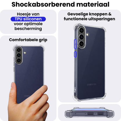 Samsung A57 Hoesje Shockproof Backcover Siliconen - Transparant