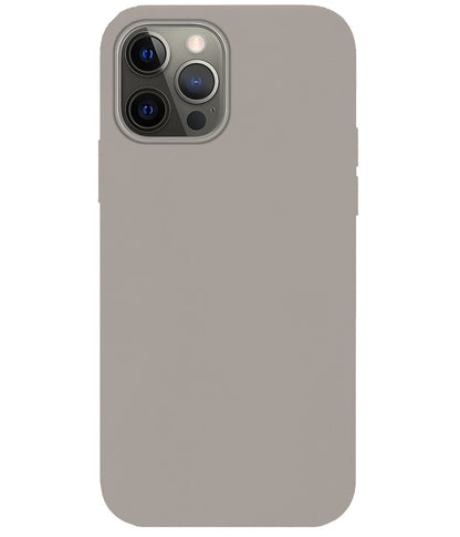 iPhone 14 Pro Max Hoesje Siliconen Backcover Lichtgewicht - Grijs