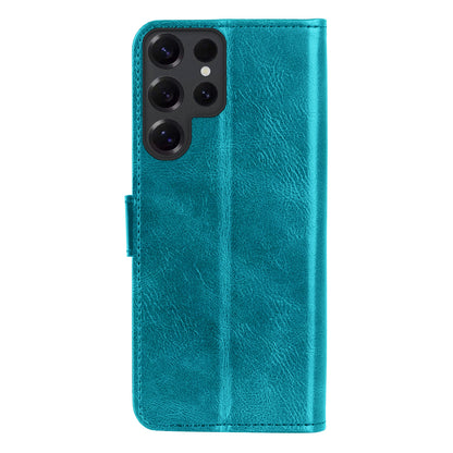 Samsung S25 Ultra Hoesje Bookcase Cover met Kaarthouder - Turquoise
