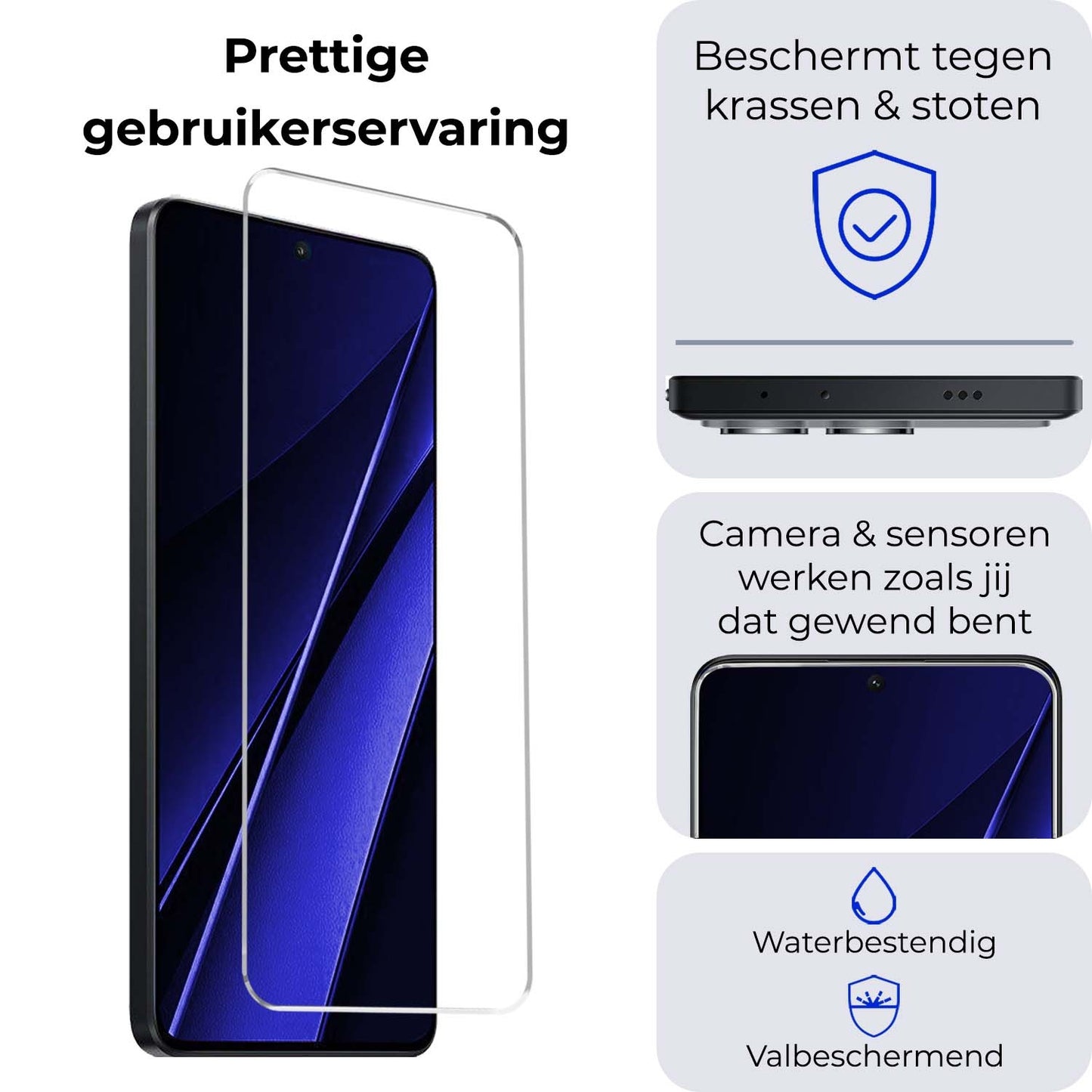 Xiaomi Poco X6 Pro 5G Screenprotector Tempered Glass