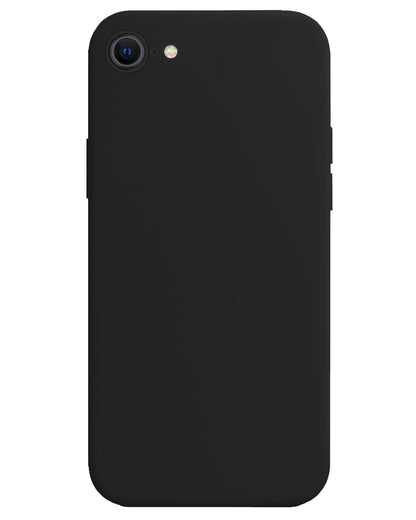 iPhone SE 2022 Hoesje Siliconen Backcover Lichtgewicht - Zwart
