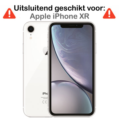 iPhone XR Hoesje met Ingebouwde Screen Protector - Zwart