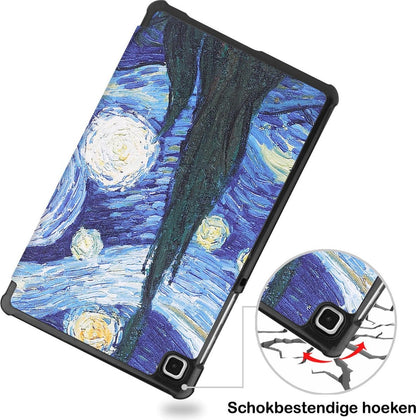 Samsung Galaxy Tab A7 Lite Hoesje Book Case - Sterrenhemel