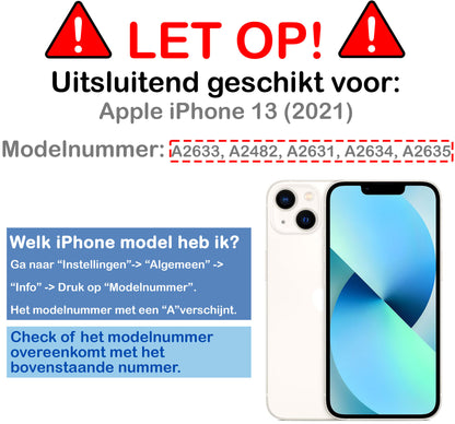 iPhone 13 Hoesje Siliconen - Zwart