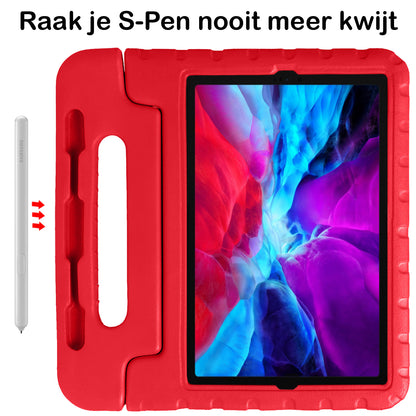 iPad Pro 2022 (11 inch) Kinderhoes Shockabsorberend Foam - Rood