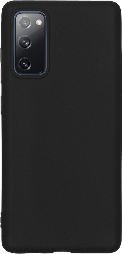 Samsung S20 FE Hoesje Siliconen Backcover Lichtgewicht - Zwart