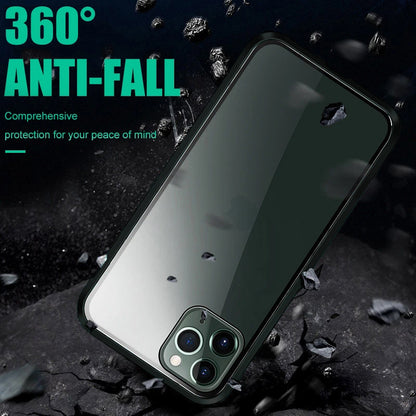 iPhone 12 Pro Max Hoesje Magneet Hard Case Shockproof - Zwart