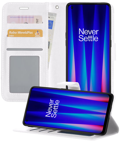 OnePlus Nord CE 2 Lite Hoesje Bookcase Cover met Kaarthouder - Wit