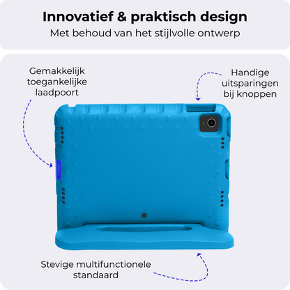 iPad Air 2024 / 2025 (13 inch) Kinderhoes Shockabsorberend Foam - Blauw