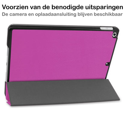 iPad 10.2 2021 Hoesje Book Case - Paars