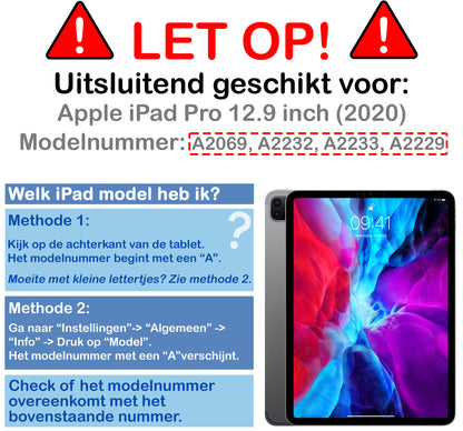 iPad Pro 2020 (12,9 inch) Screenprotector Gehard Glas - Anti-kras