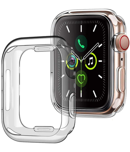 Apple Watch Series 6 40 mm Hoesje Siliconen Backcover Lichtgewicht - Transparant