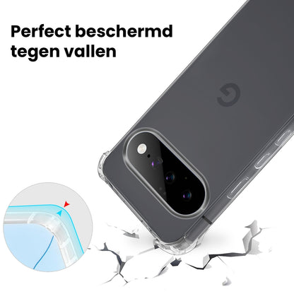 Google Pixel 11 Hoesje Shockproof Backcover Siliconen - Transparant